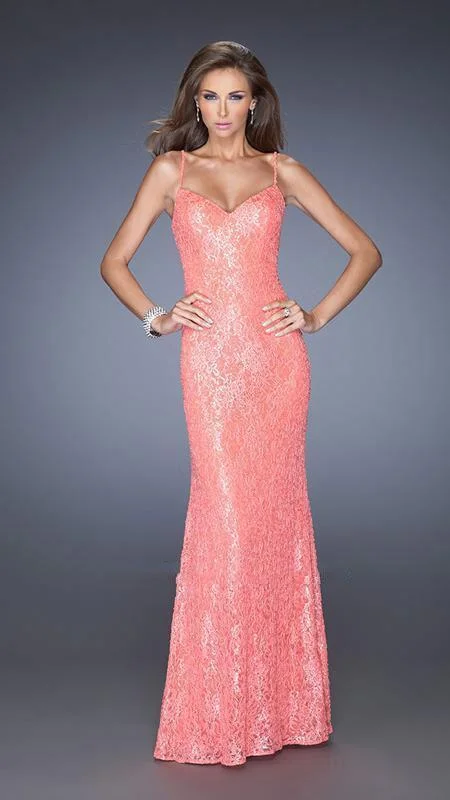 La Femme - Sweetheart Sequin Evening Dress 20431