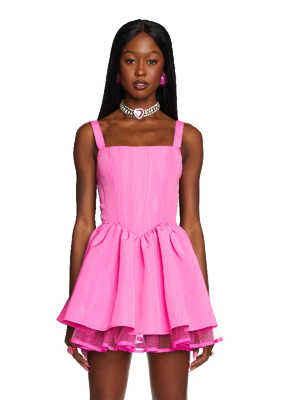 Magic Moves Corset Dress - Dark Pink