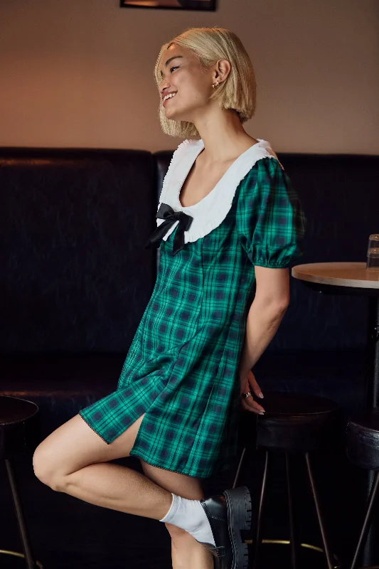 Macy Tartan Collar Dress