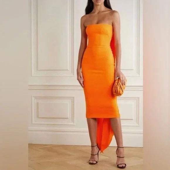 ALEX PERRY "Hall" Crepe Cocktail Dress