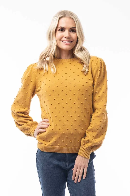 Orientique Knit Bubble Jumper in Lemonite Transparent Opaque Sheer