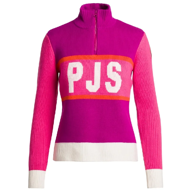 Parajumpers Brand Large Brand Logo Pink Knit Jumper Notch Collar Peter Pan Collar Cowl Neck Parajumpers Brand Large Brand Logo Pink Knit Jumper Notch Collar Peter Pan Collar Cowl Neck
