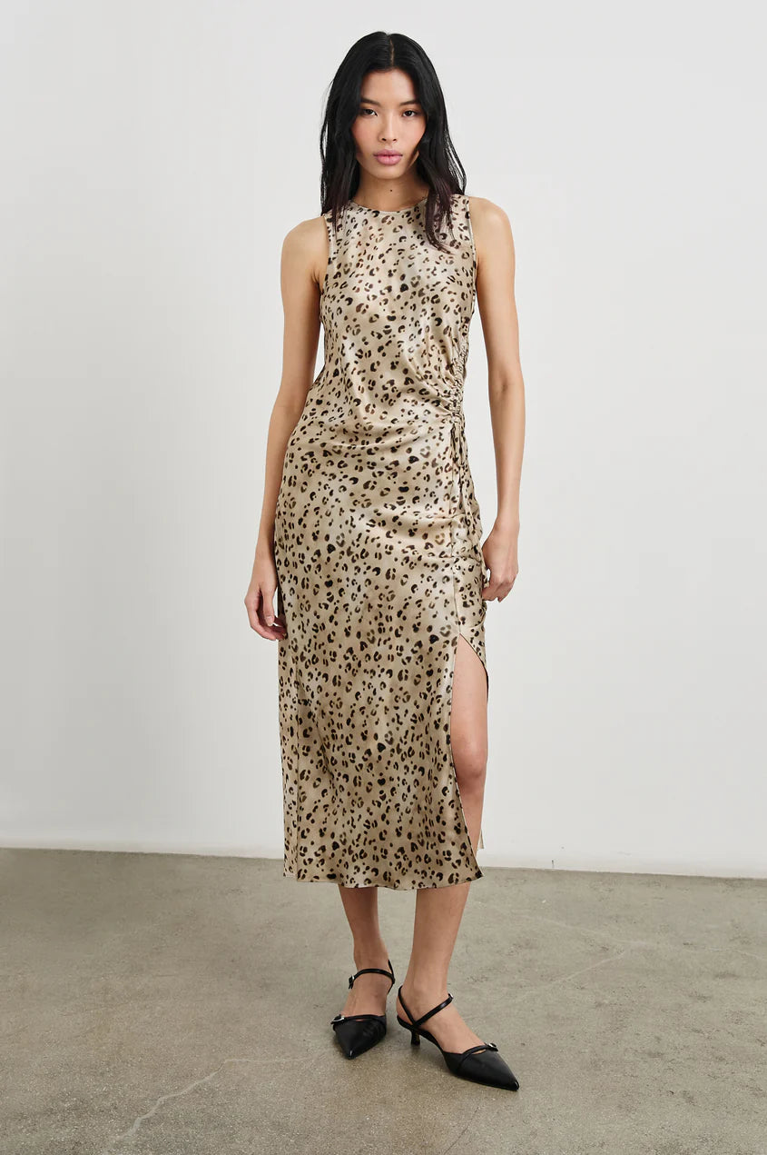 Rails Gabriella Dress, Champagne Leopard