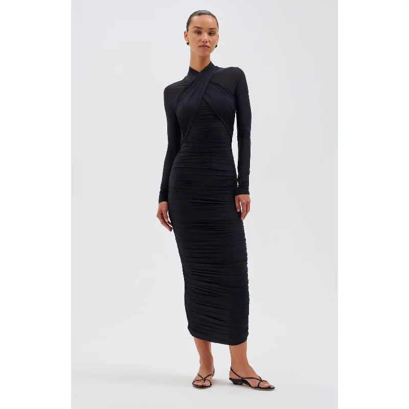 Ronny Kobo Afra Dress Navy