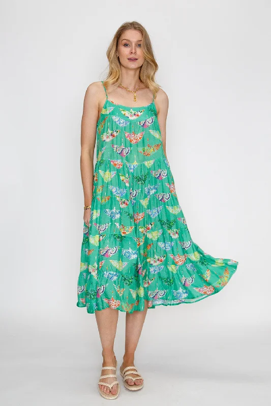 Rubyyaya Birds of Surfers Sundress Green