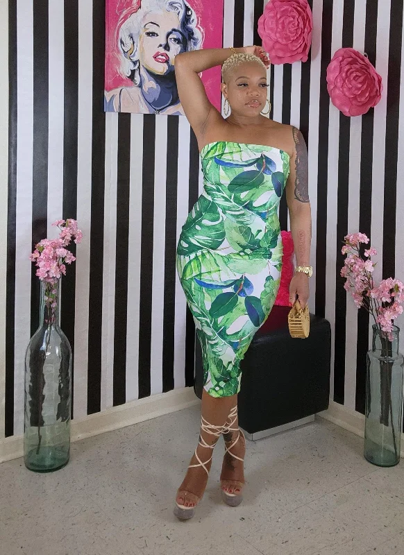 TROPICAL BABE DRESS