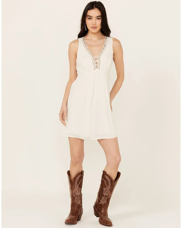 Winfrey Criss Cross Front Embellished Dress