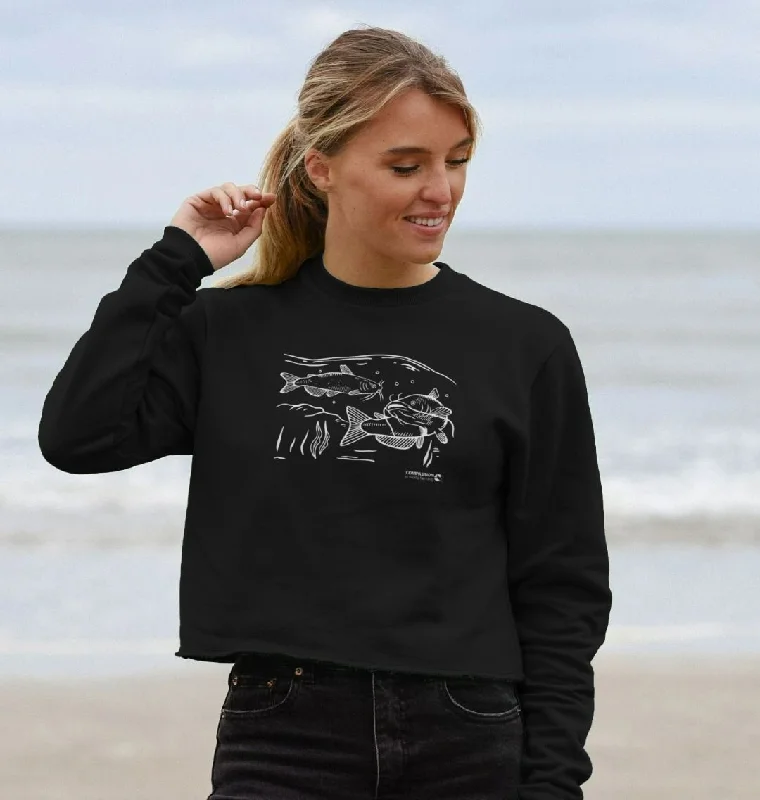 Women's Catfish Boxy Jumper Terry Terry Cloth Terry Knit