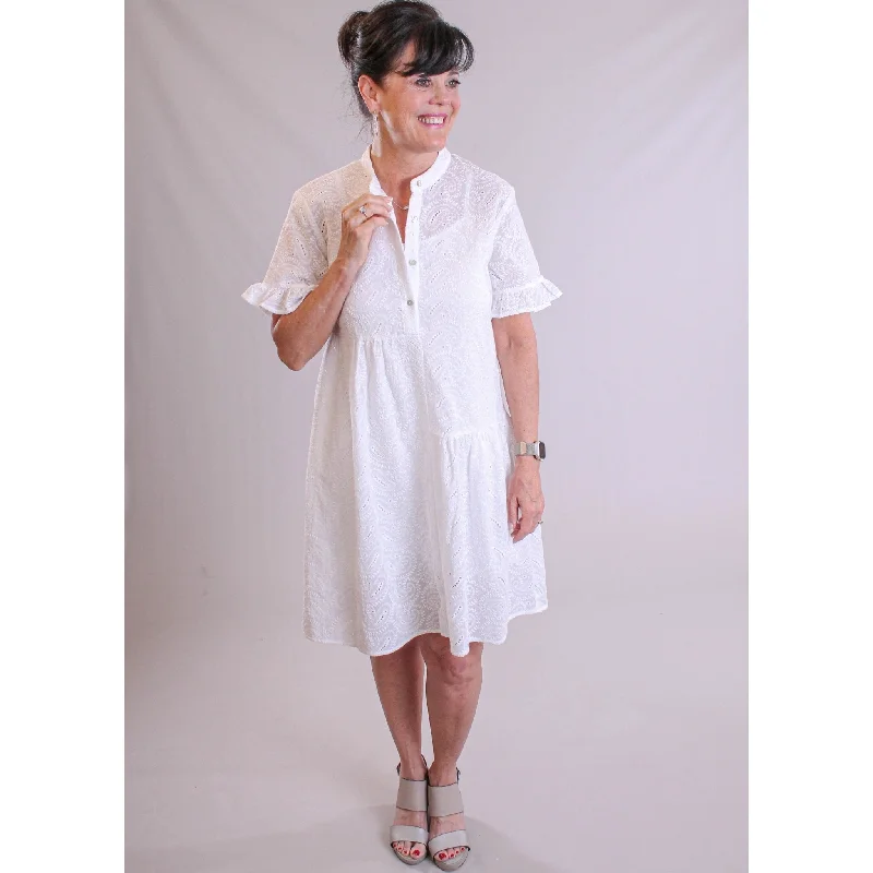 Molly Bracken Button Up Short Woven Dress