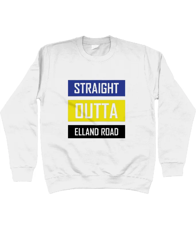 Straight Outta Elland Road Jumper Women Handmade Hand-knitted Hand-woven