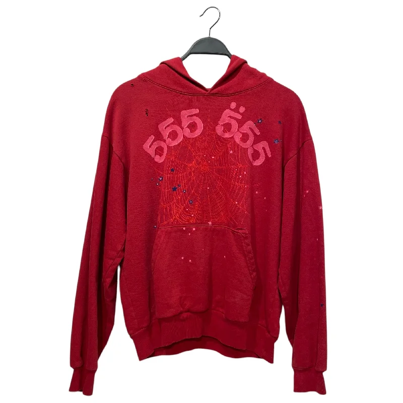 Spider/Hoodie/M/Cotton/RED/ Hoodie Sweatshirt Pullover
