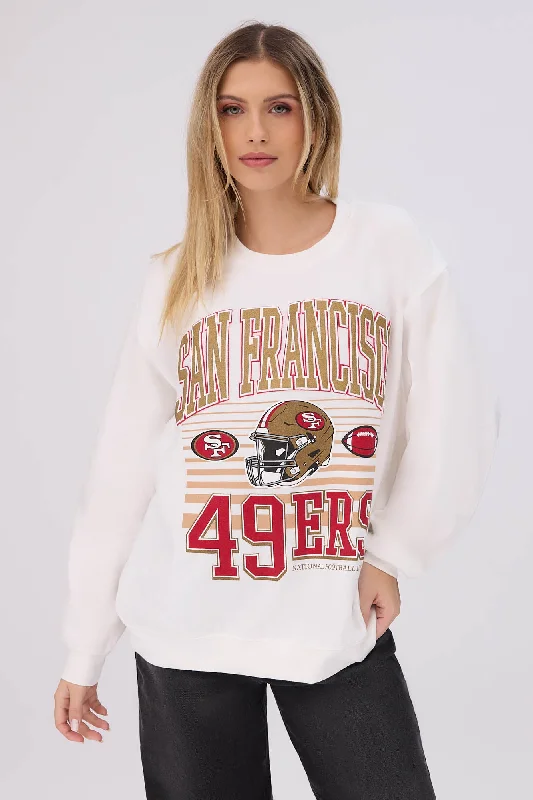 San Francisco 49ers Graphic Crew Neck Sweatshirt Hoodie with V-Neck Classic Versatile