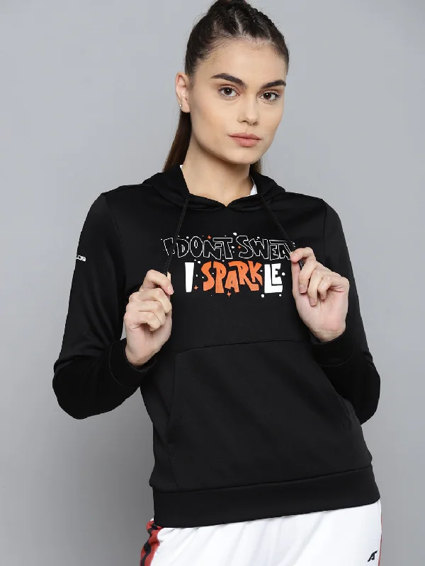 Alcis Printed Sweatshirt Hoodie with Raglan Sleeves Sporty Comfortable