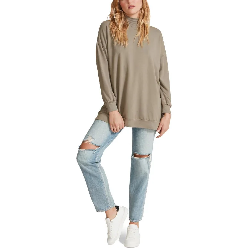 BB Dakota Neck Question Women's Oversized Mock Neck Sweatshirt Hoodie Dress Longline Feminine BB Dakota Neck Question Women's Oversized Mock Neck Sweatshirt Hoodie Dress Longline Feminine