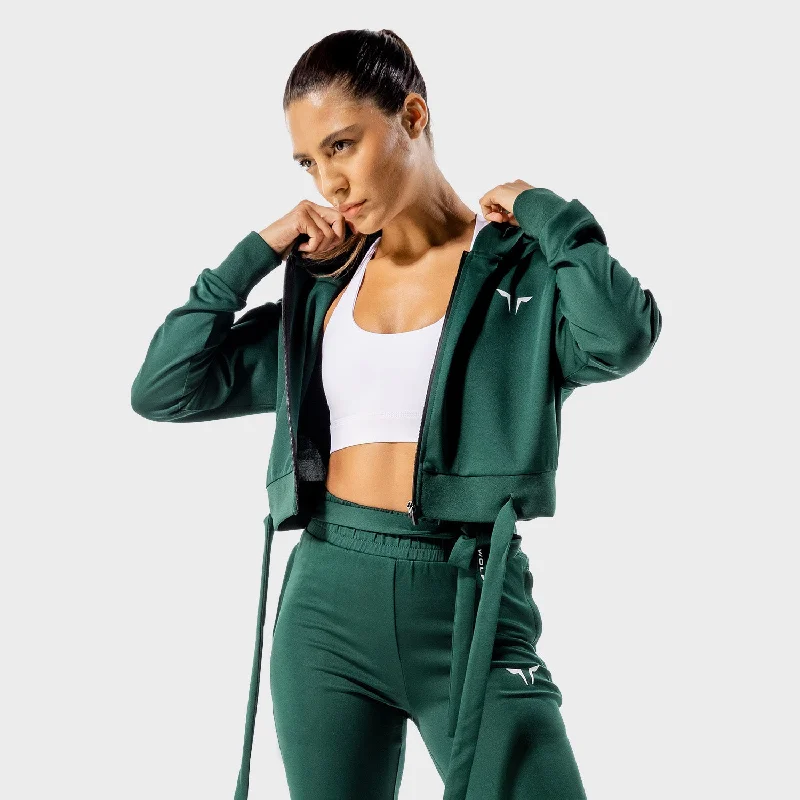 Do-Knot Hoodie - Bottle Green Hoodie with Typography Text Message