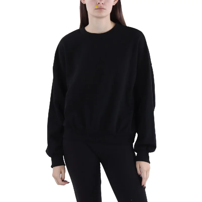Michael Stars Womens Max Plush Terry Crewneck Sweatshirt Hoodie with Elastic Cuffs Stretchable Comfortable Michael Stars Womens Max Plush Terry Crewneck Sweatshirt Hoodie with Elastic Cuffs Stretchable Comfortable