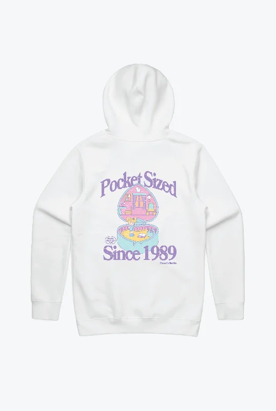 Polly Pocket™ x P/C Since 1989 Hoodie - White Hoodie with Stripes Bold Sporty