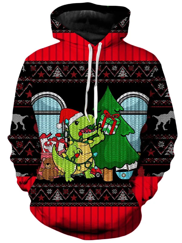 Rexmas Unisex Hoodie Hoodie with Slit Hem Functional Movement