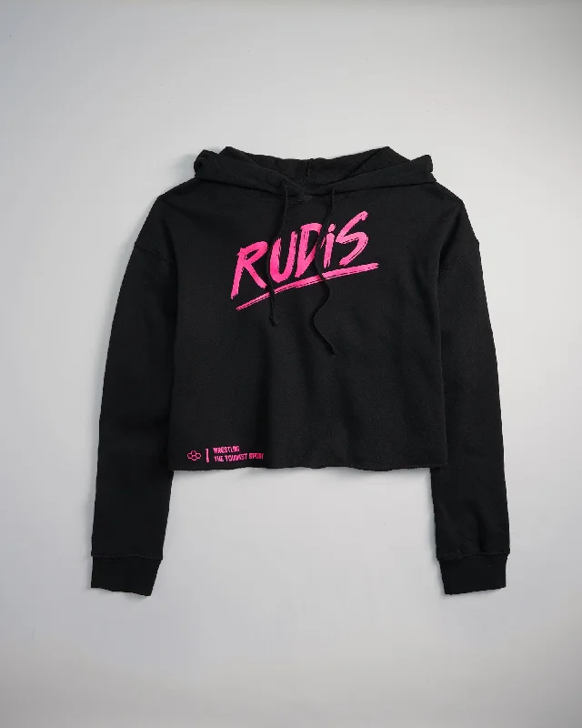 RUDIS Blitz Women's Crop Hoodie Hoodie with Zipper Versatile Modern