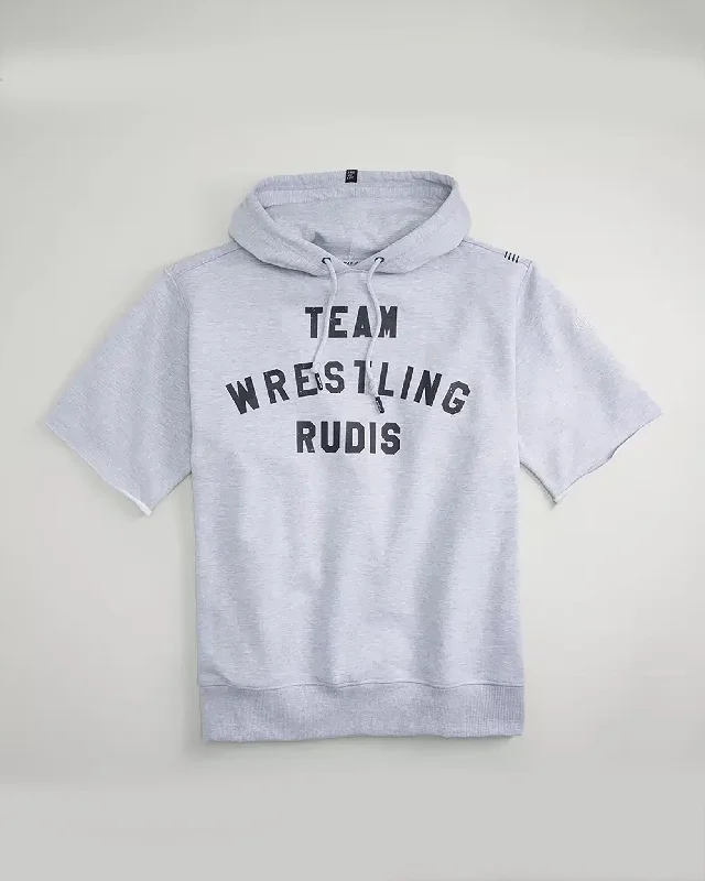 RUDIS Wrestling Cutoff Hoodie Hoodie with Neon Bright Vibrant