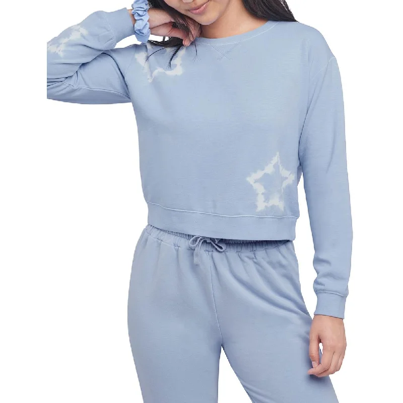 Splendid Womens Jada Cropped Printed Sweatshirt, Crew Hoodie with High-Low Hem Asymmetrical Trendy Splendid Womens Jada Cropped Printed Sweatshirt, Crew Hoodie with High-Low Hem Asymmetrical Trendy