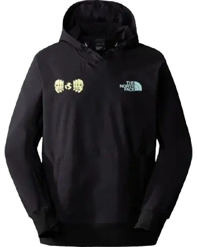 The North Face Men's Tekno Logo Hoodie - Tnf Black/Sun Sprite Hoodie with Drawstring Waist Adjustable Fitted The North Face Men's Tekno Logo Hoodie - Tnf Black/Sun Sprite Hoodie with Drawstring Waist Adjustable Fitted