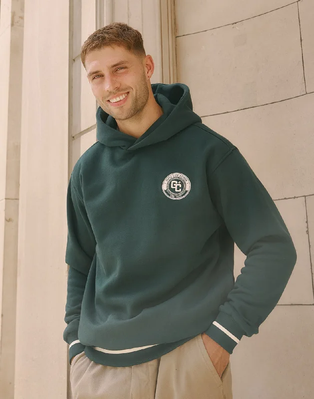 Varsity Hoodie in Mountain Green Hoodie with Oversized Fit Loose Comfortable