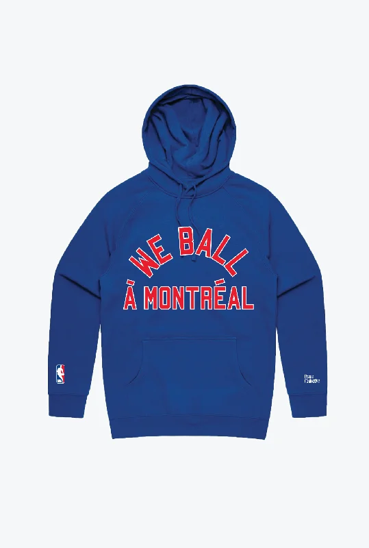 We Ball à Montréal Hoodie - Royal Hoodie with Bell Sleeves Flared Feminine