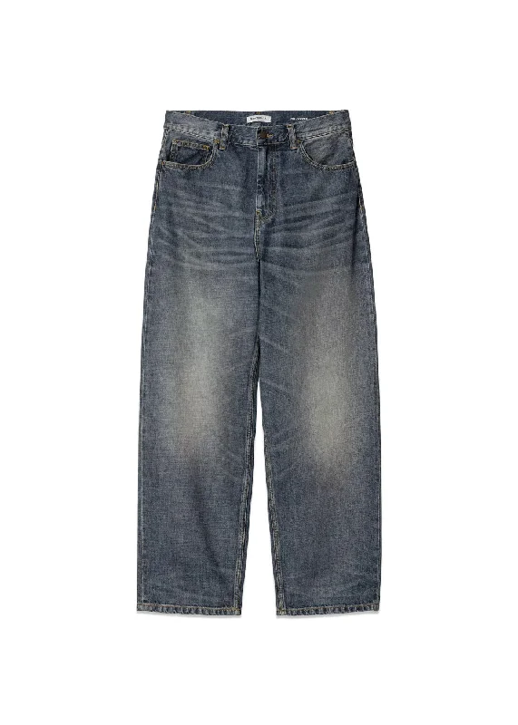 W Brandon Pant - Blue Worn Used Wash Elegant Trouser Pants