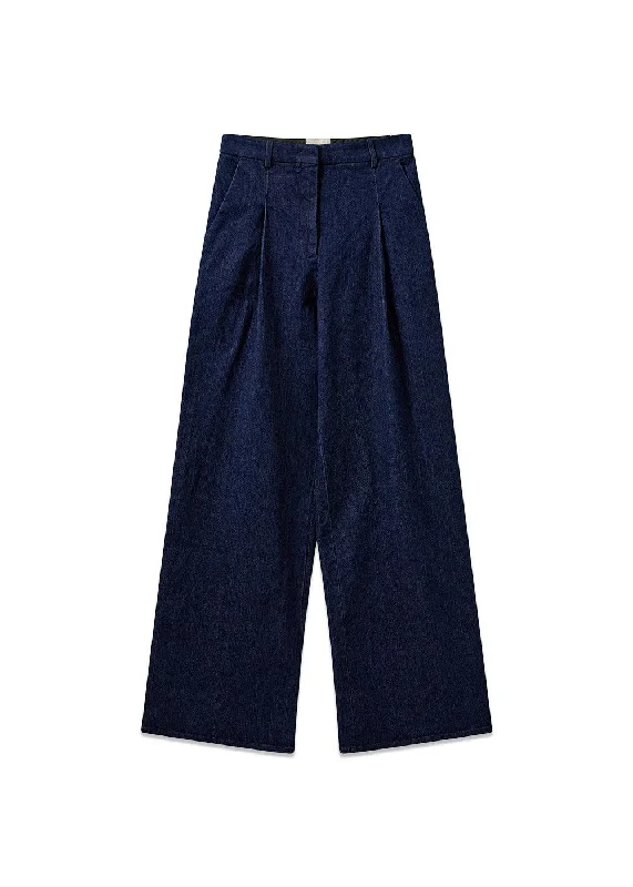 Merci Wide Pants - Dark Denim High-Waist Jeans
