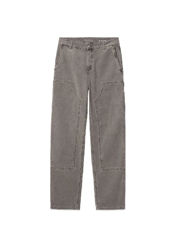 W' Pierce Double Knee Pant - Black Stylish Slim Trousers