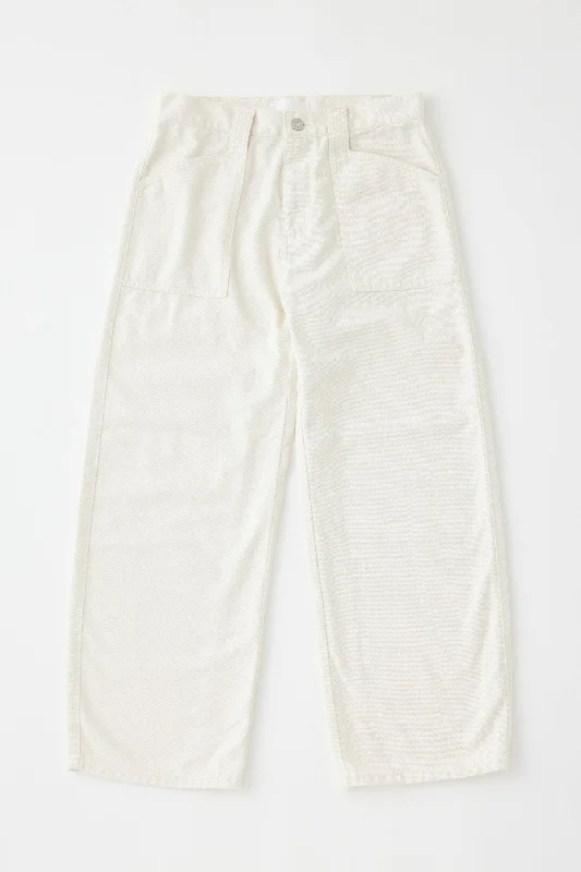 Anona Gusset Cargo Pants - Ivory Casual Skinny Fit Pants