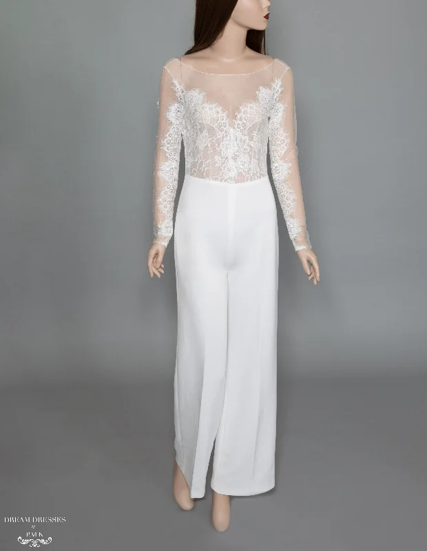 Bridal Pantsuits (#Ava) Relaxed Linen Pants