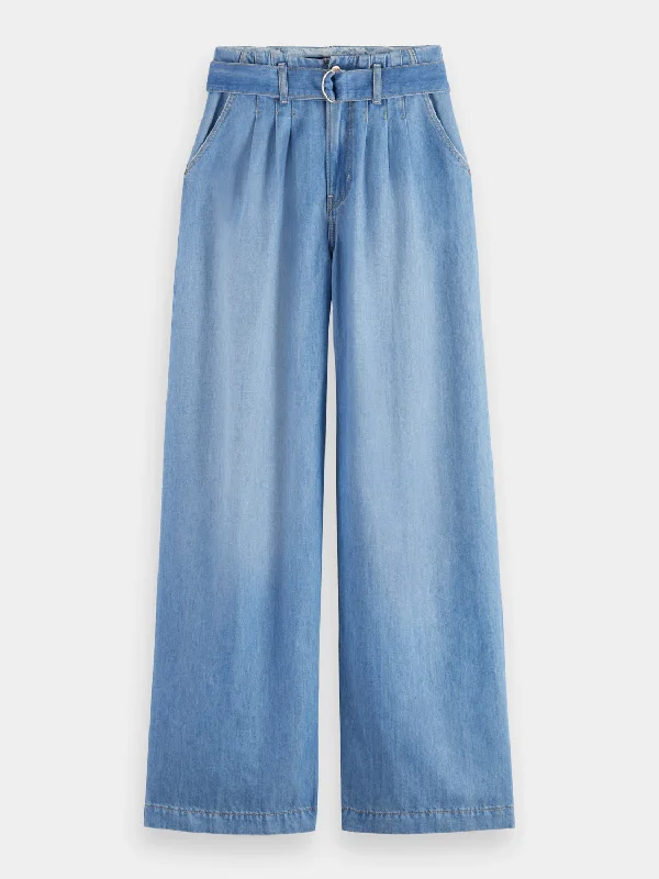 Daze paper bag wide-leg pants Cozy Lounge Pants