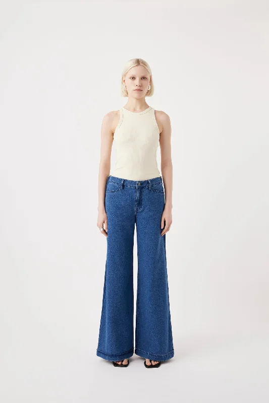 Leigh Mid Wide Long Pant High-Waist Yoga Pants