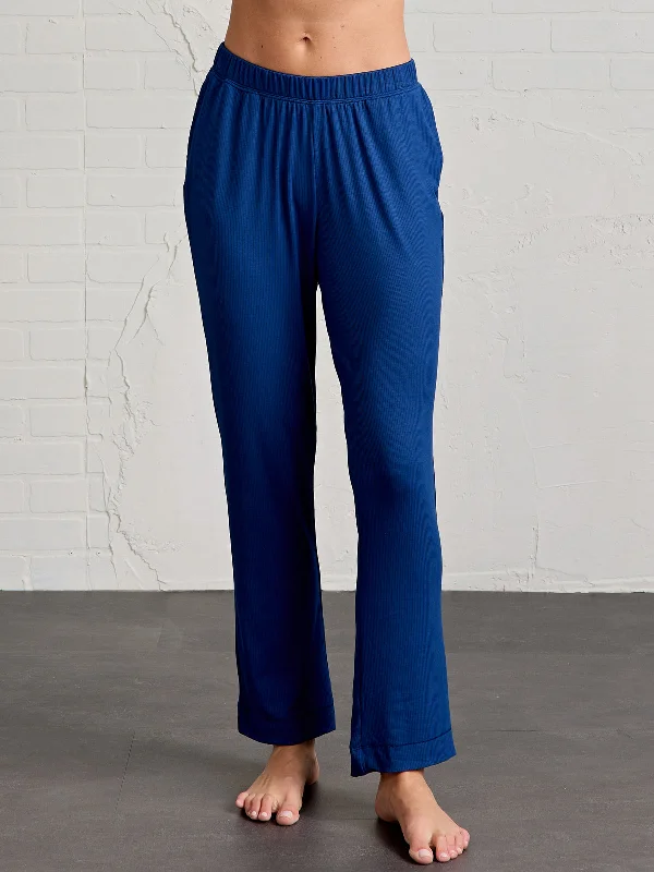 Microluxe Rib Sleep Pant Soft Cotton Pants