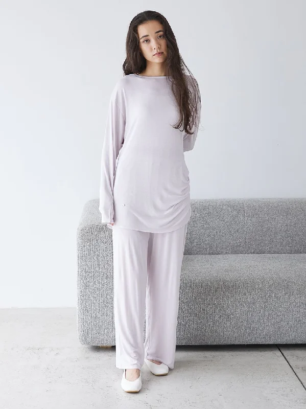 Peach Skin Lounge Pants Relaxed Casual Leggings