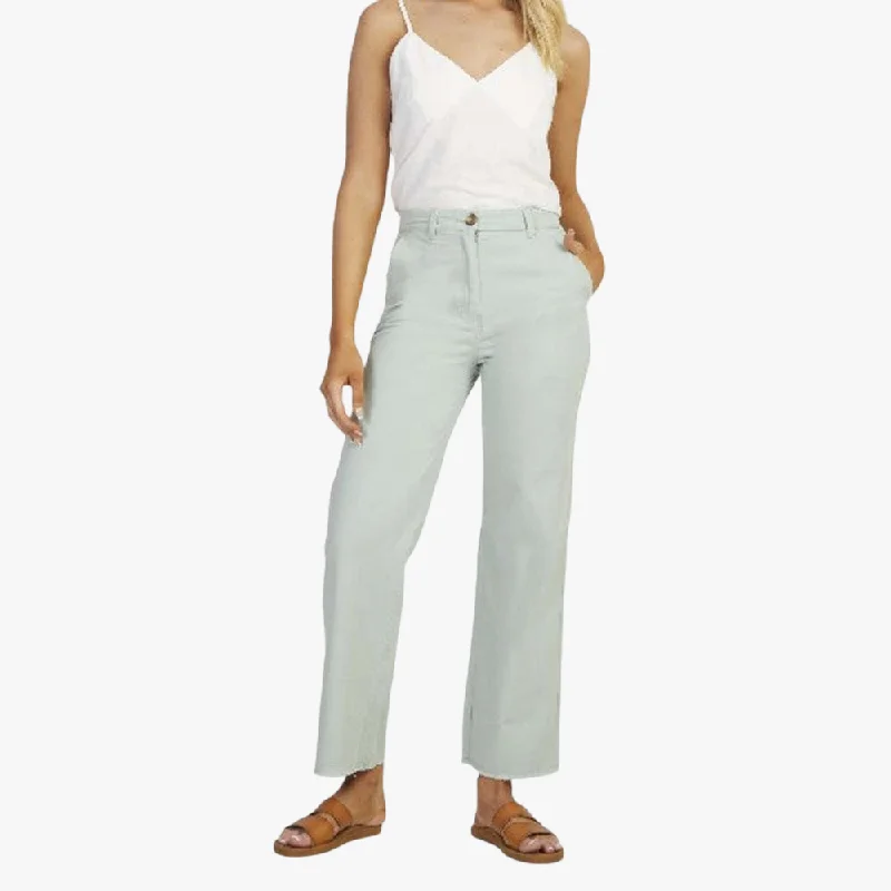 Roxy Women's Barbarella Pants Blue Surf Slim Fit Casual Pants
