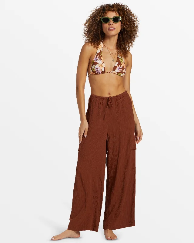 Beach Babe Cargo Pants - Toasted Coconut Modern Stretch Trousers