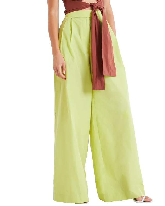 Tanya Taylor Kenia Pant Relaxed High-Waist Trousers