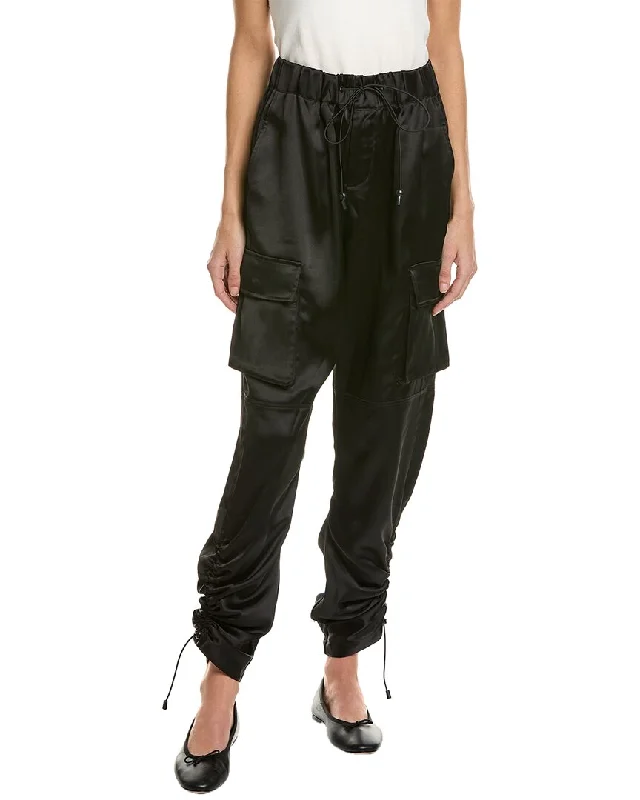 Chrldr Piper Ruched Bottom Pant Classic Chino Pants