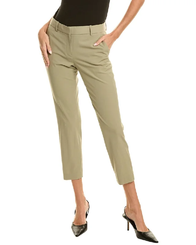 Theory Treeca Wool-Blend Pant Wide-Legged Palazzos