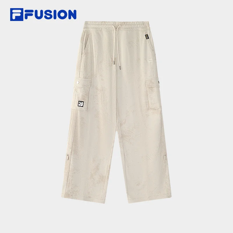 FILA FUSION INLINE FUSION X - WORKWEAR DANCE CITY GROOVE Women Knit Pants (Beige) Cozy Full-Length Pants