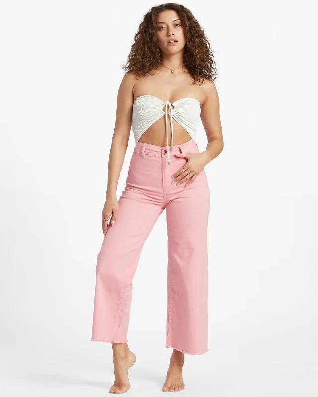 Free Fall High-Waist Pants - Flamingo Modern Skinny Pants