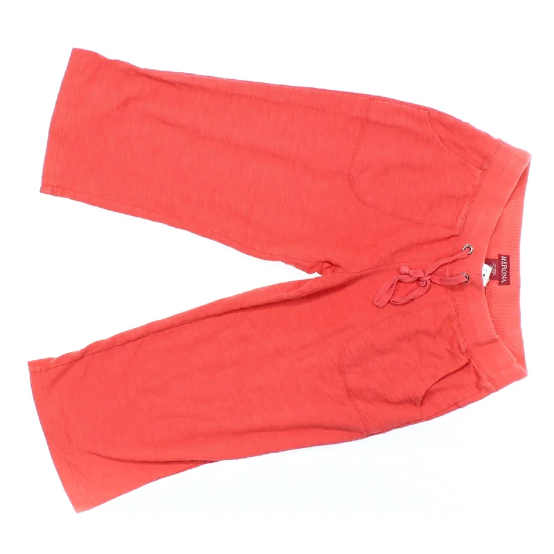 Merona Orange Womens Capri Pants Sz S Comfortable Denim Trousers