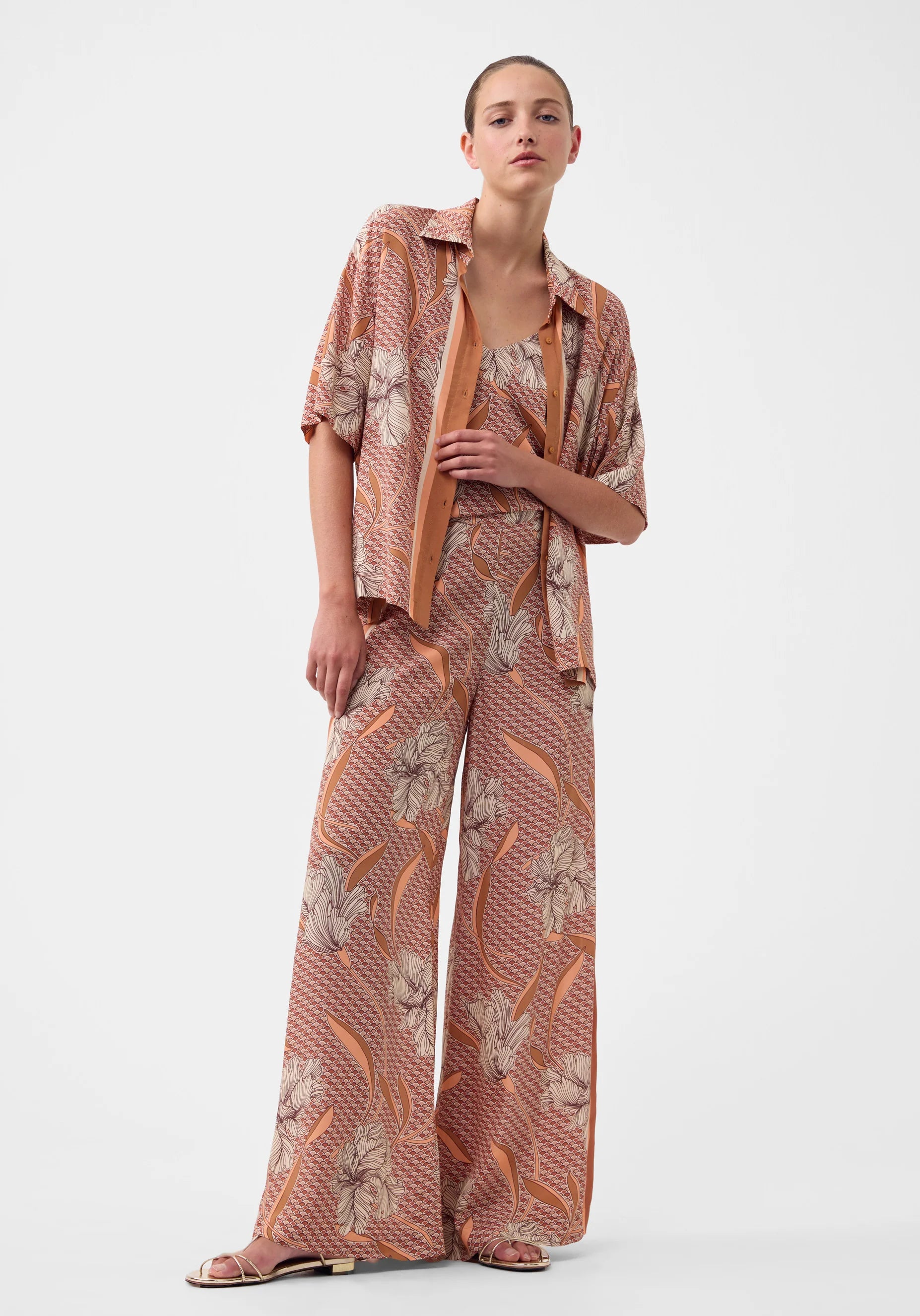 Morrison Martinique Pant Print Trendy Wide-Leg Pants