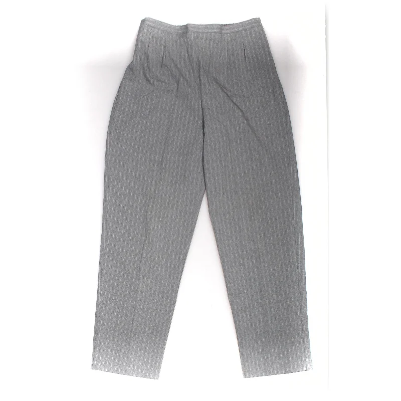 Sag Harbor Grey Womens Casual Pants Sz 14 Classic Cropped Pants