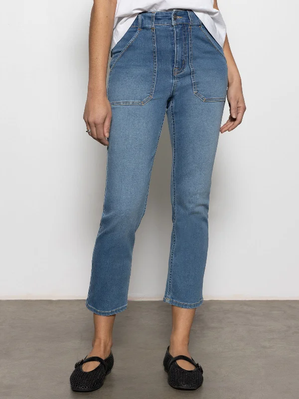 Sculpted Hayden standard Rise Straight Crop Pants Best In Show Elegant High-Waist Pants