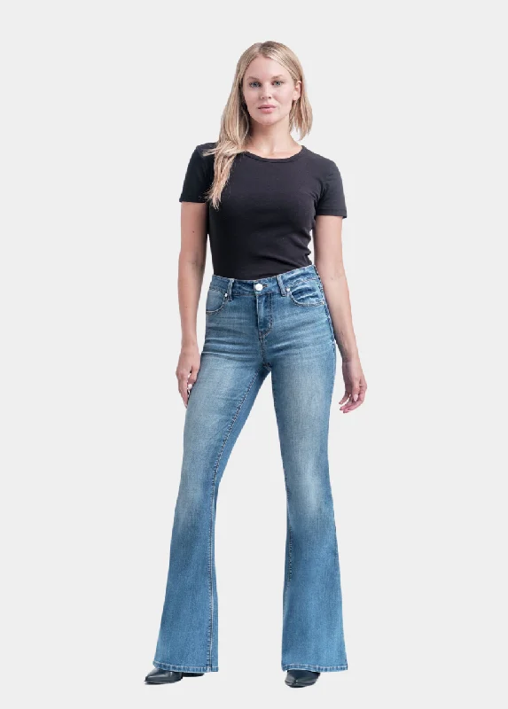 34” Vintage Mid-Rise Flare Jean in Jayden Stylish High-Rise Mom Jeans