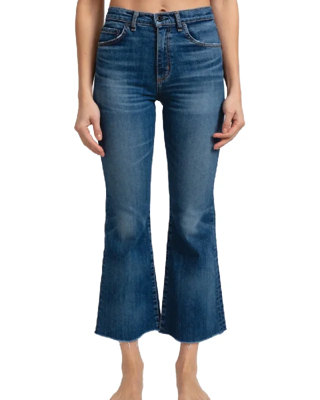 Geek Crop Jean in Auburn Chic Faded Blue Jeans